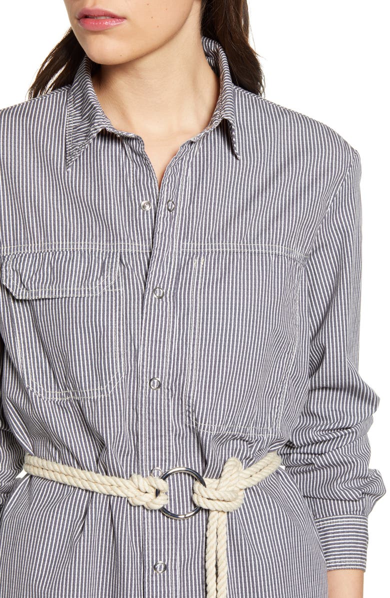 AG Taylor Long Sleeve Midi Shirtdress, Alternate, color,