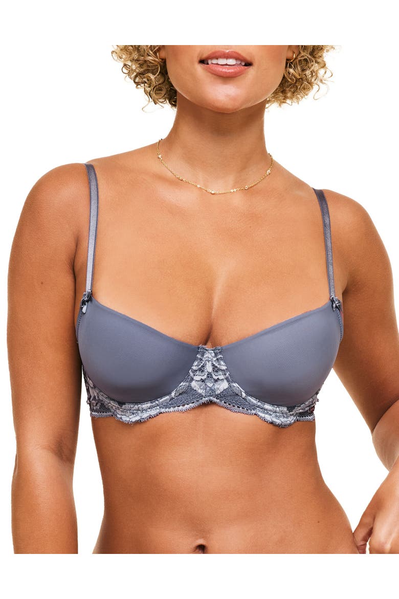Missy Unlined Demi Bra, Main, color, Dark grey