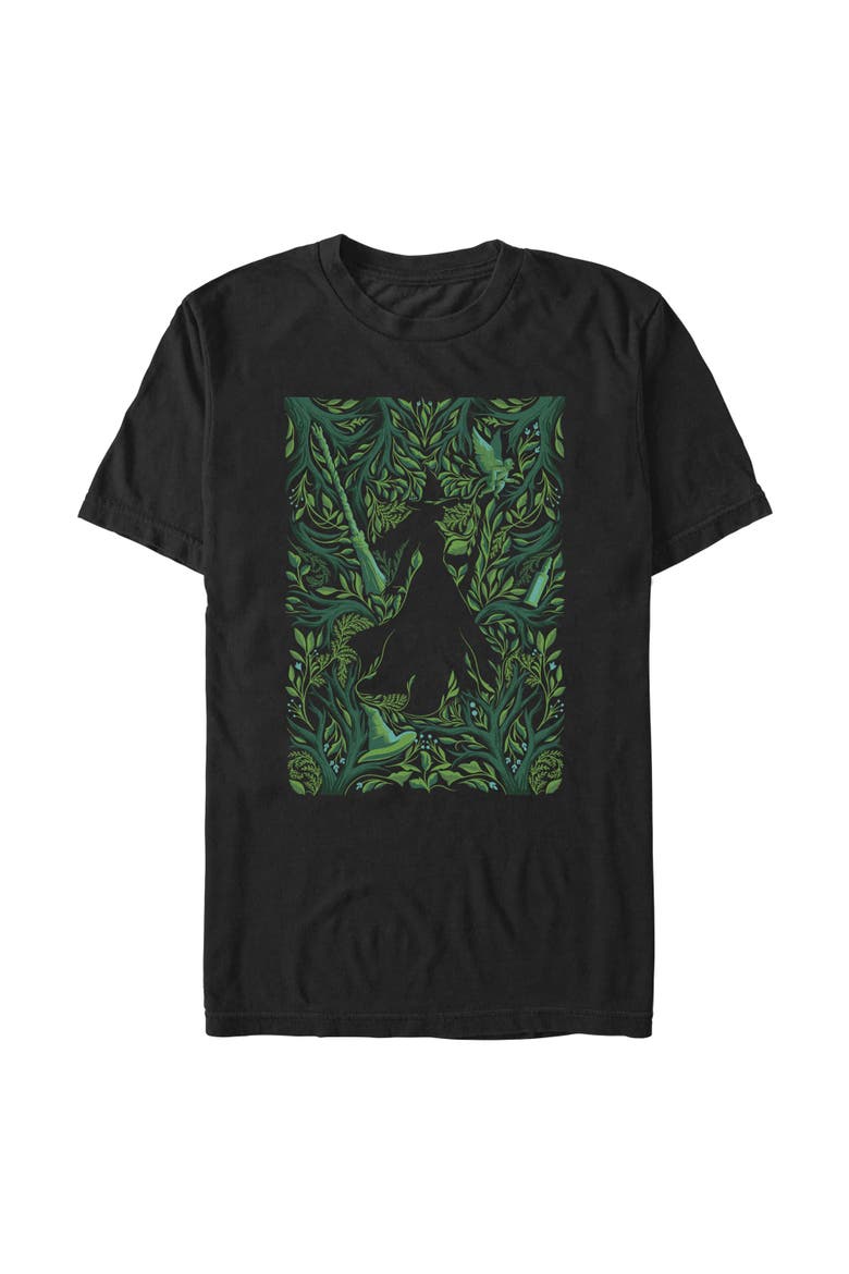 Men's Wicked For Good Elphaba Forest Green Poster  Graphic T-Shirt, Main, color, Black