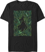 Wicked: For Good Men's Wicked For Good Elphaba Forest Green Poster  Graphic T-Shirt
