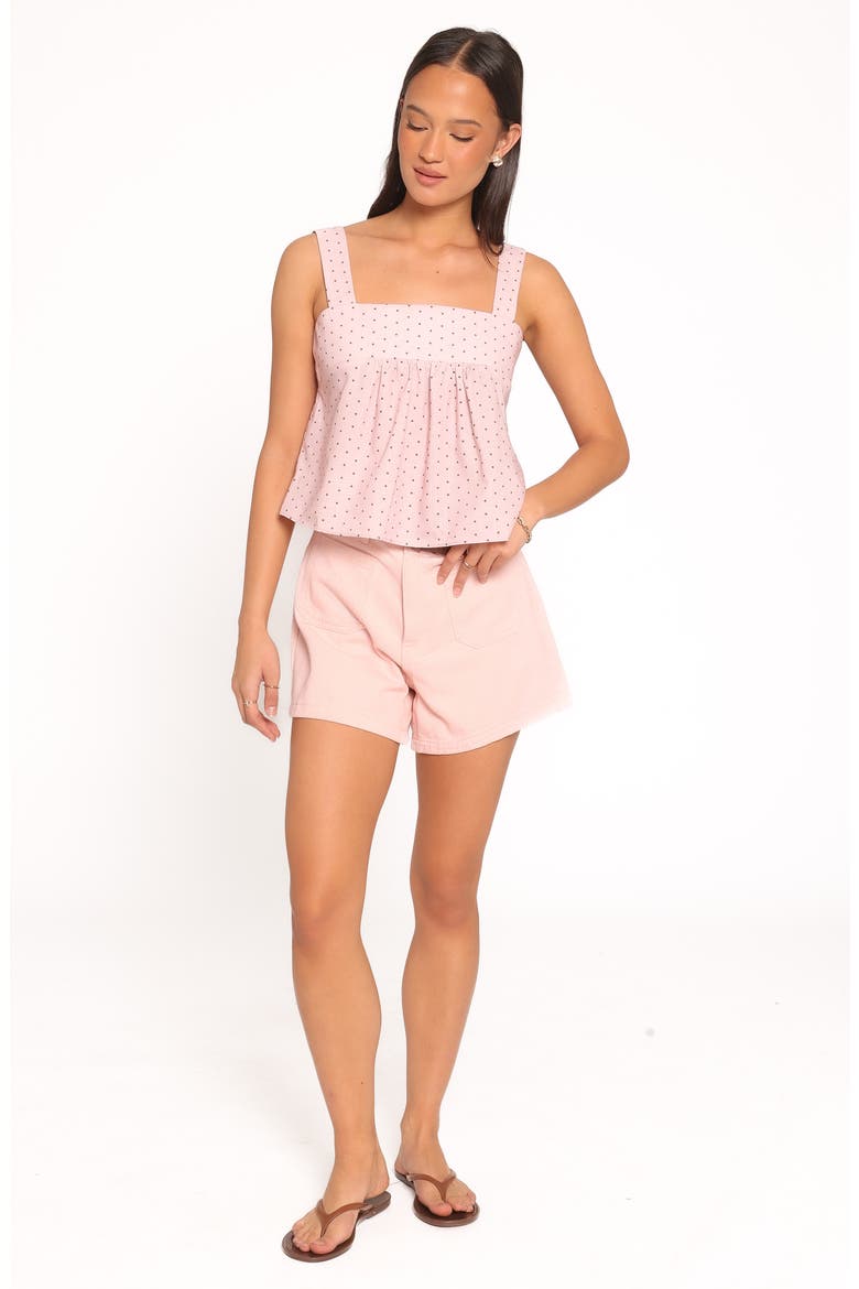 Bronti Polka Dot Square Neck Top, Alternate, color, PINK DOT
