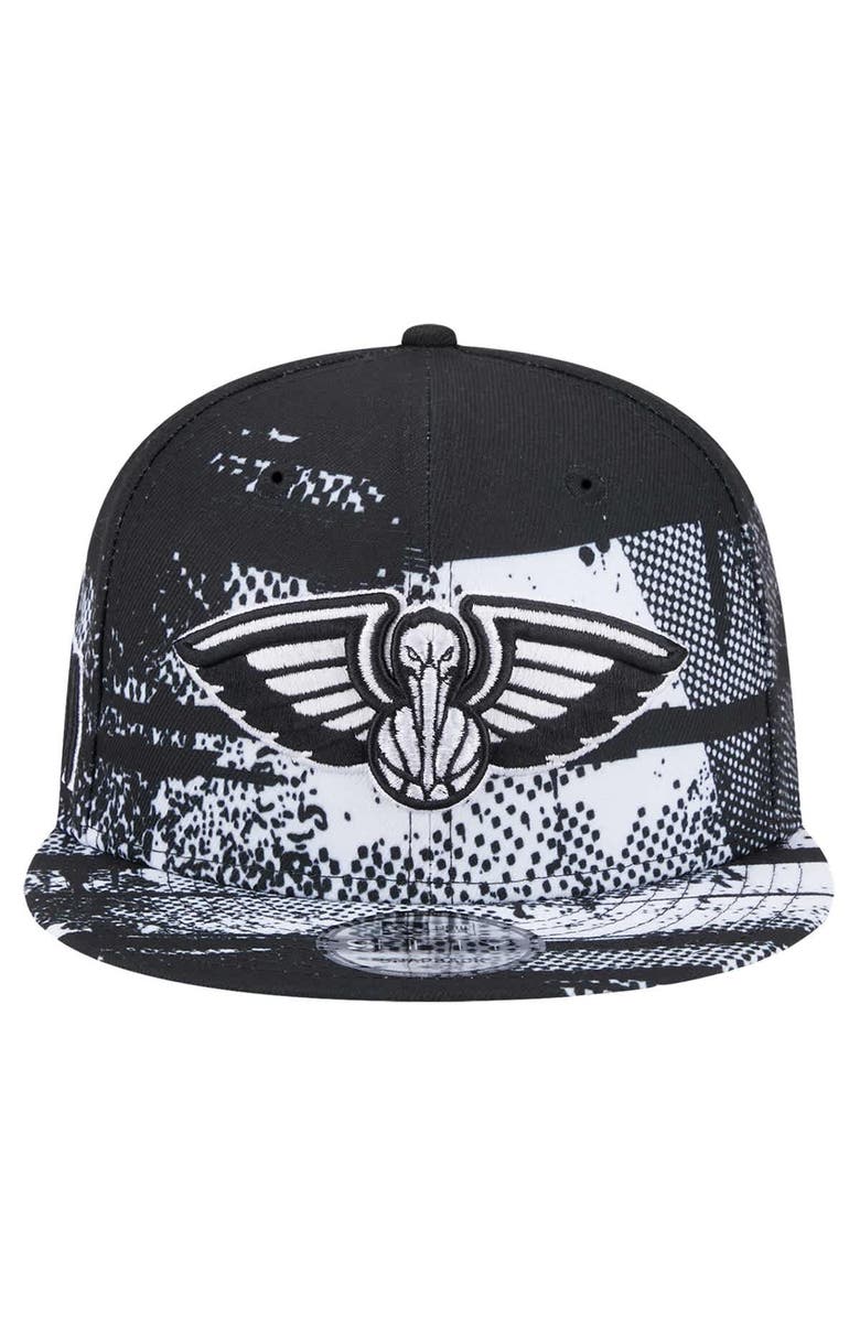 New Era Black New Orleans Pelicans Tip-Off 9FIFTY Snapback Hat, Alternate, color, 