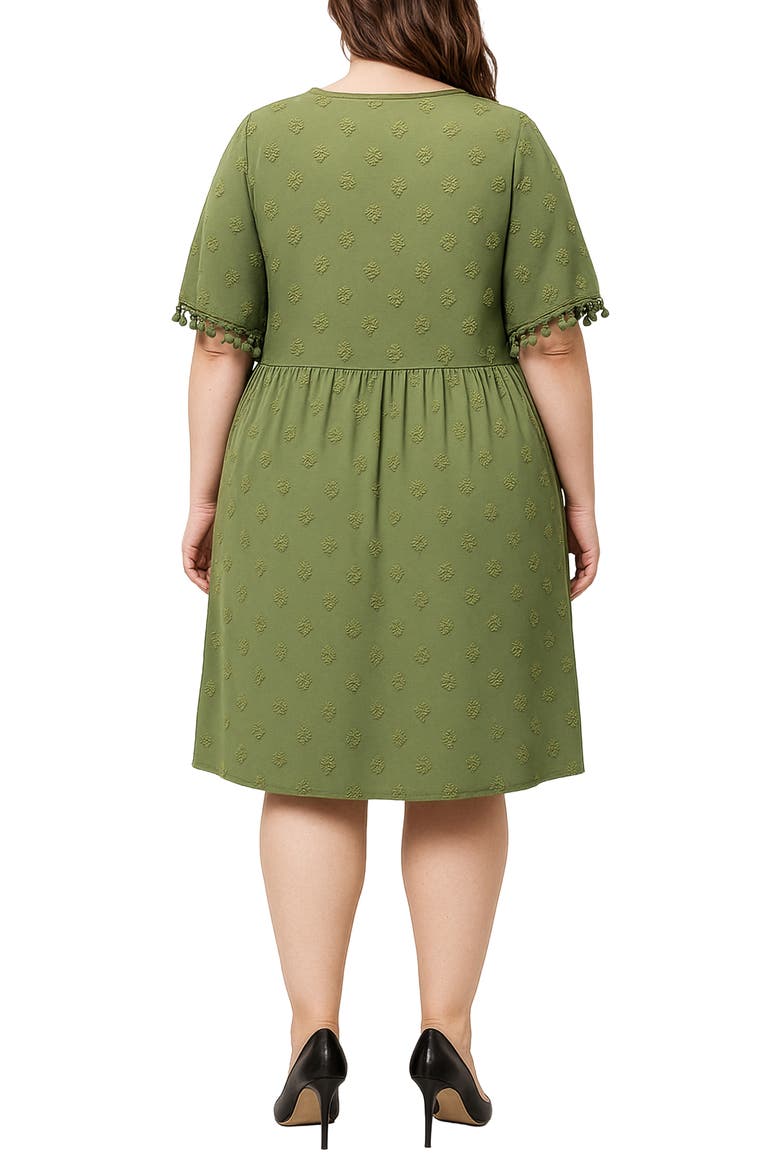 Dobby Dress, Alternate, color, GREEN