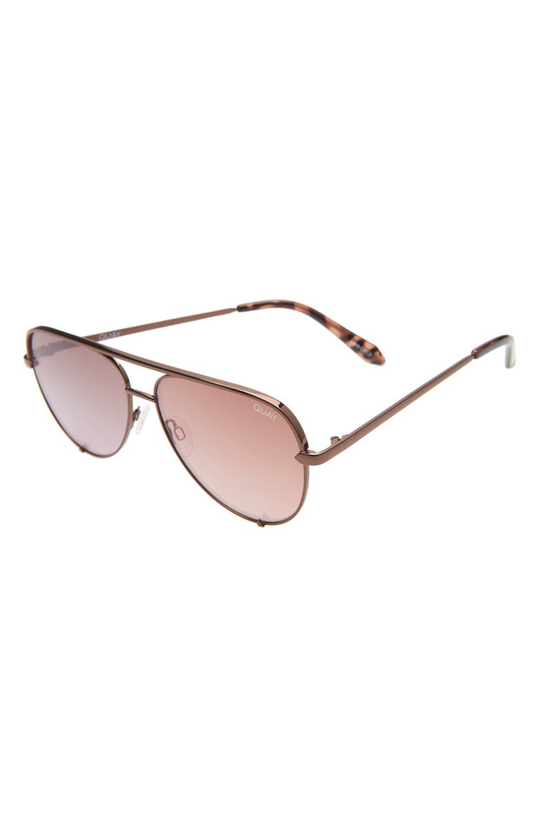 QUAY Australia High Key Mini 53mm Tinted Aviator Sunglasses, Alternate, color, 