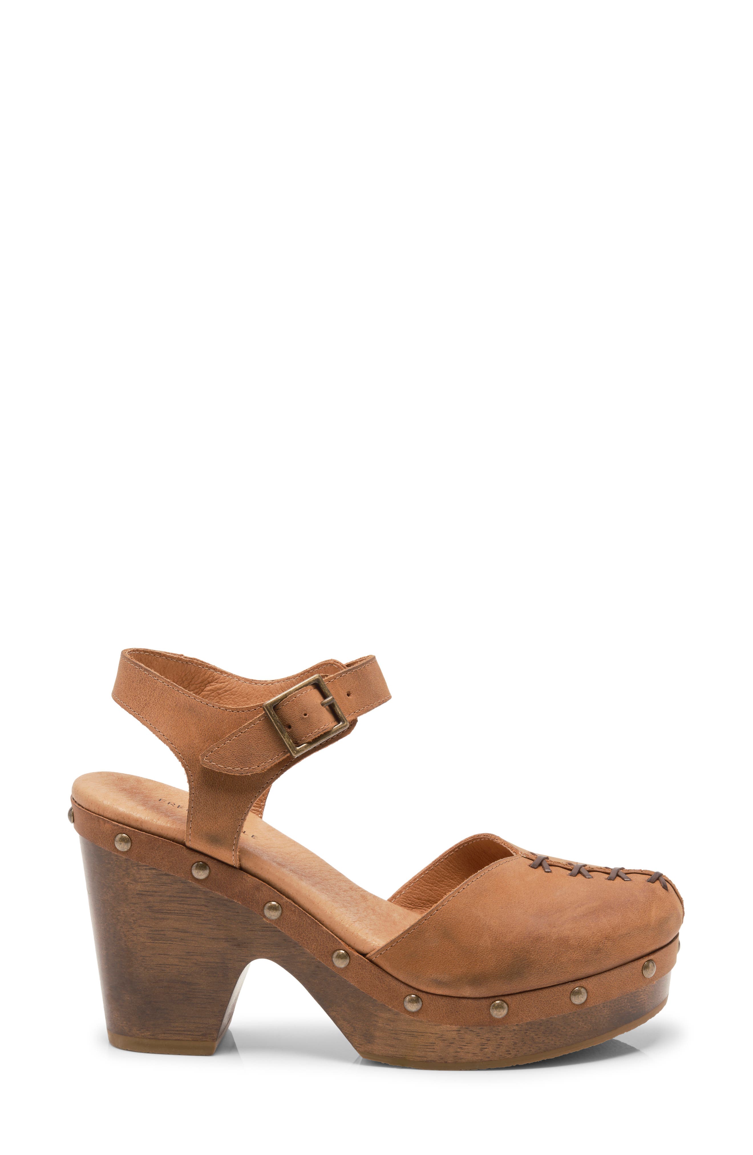 Doubs Platform Clog, Alternate, color, TAN LEATHER