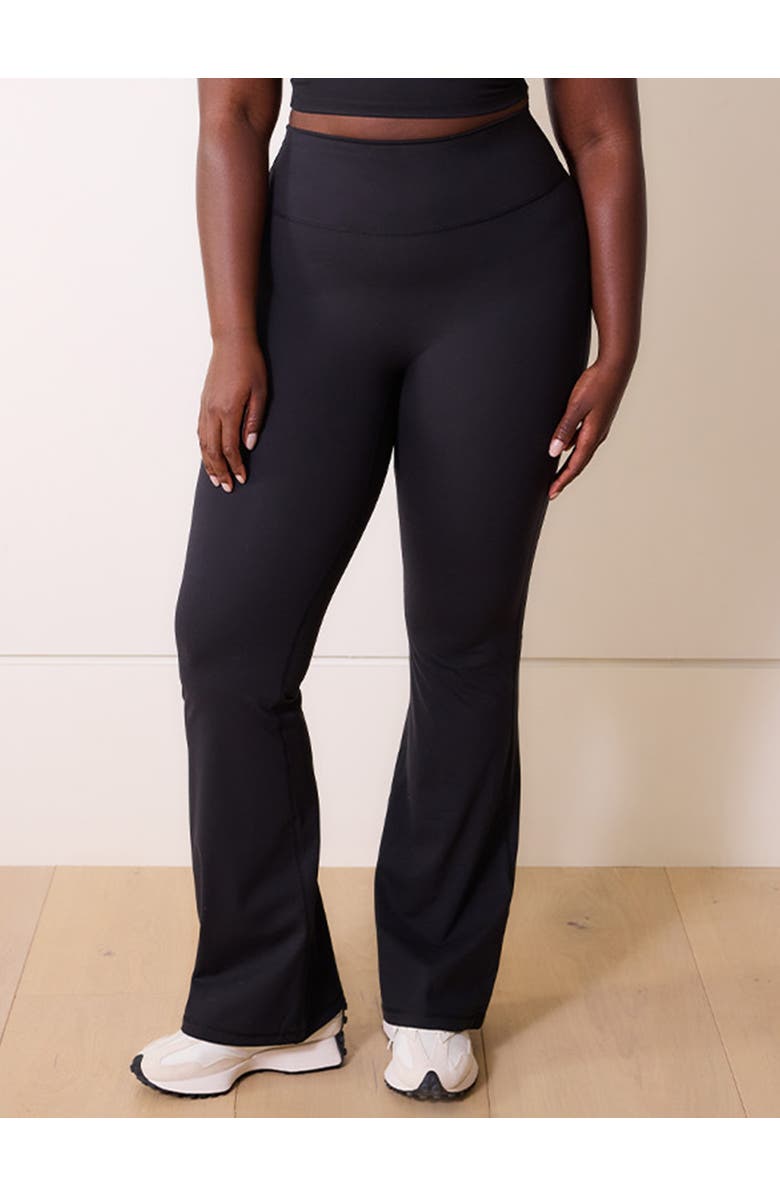 LOVALL 24/7 Revitalise Flare Leggings, Alternate, color, Black