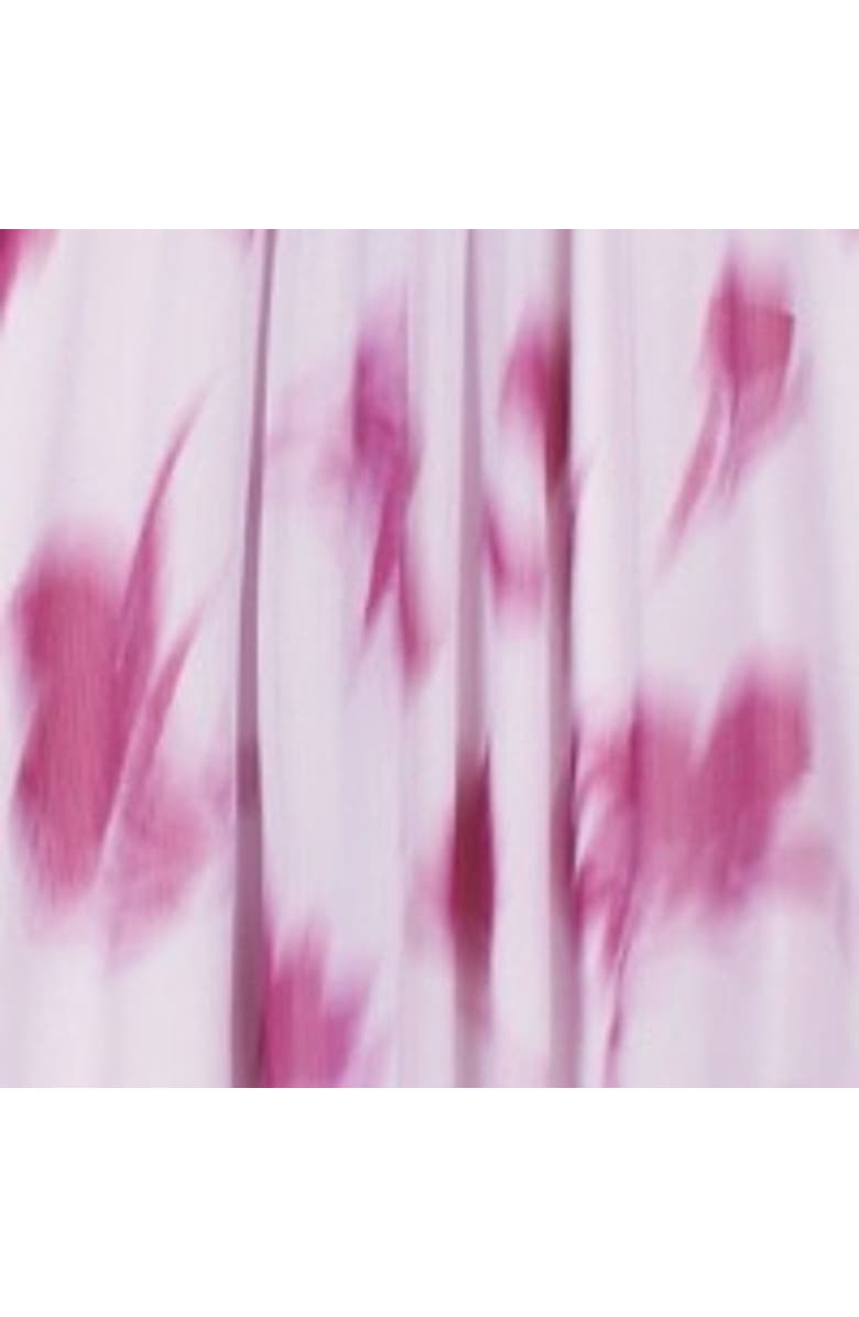 Ro&Zo Anya Blurred Floral Smock Waist Dress, Alternate, color, Pink