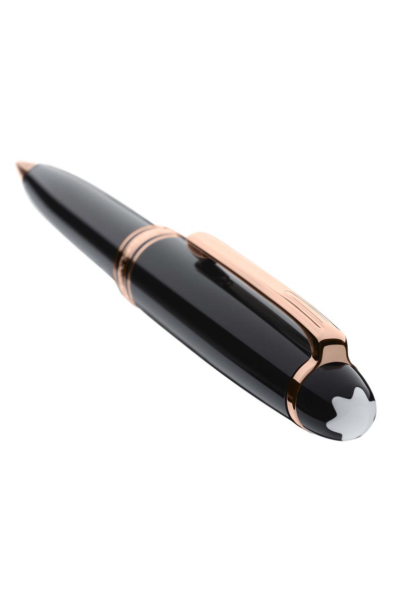 Montblanc Meisterstück Rose Gold Coated Classique Ballpoint Pen, Alternate, color, Black