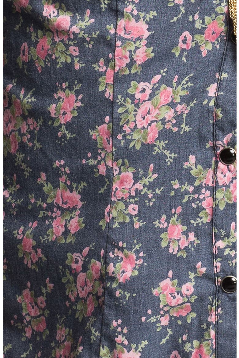 Floral Chambray Shirt, Alternate, color, DENIM ROSE