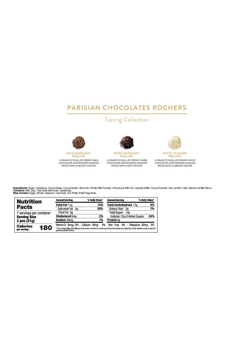 Parisian Chocolates Rochers Gift Box, Alternate, color, NO COLOR