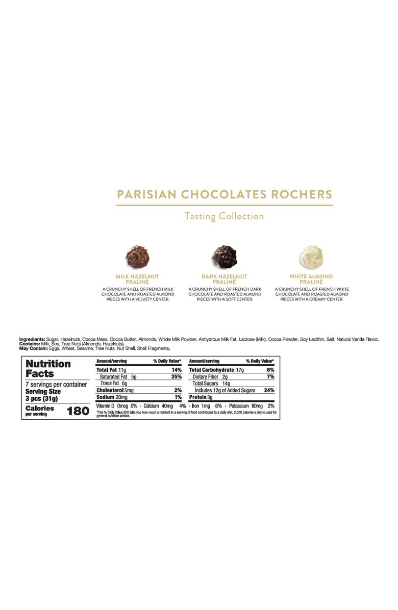 sugarfina Parisian Chocolates Rochers Gift Box, Alternate, color,