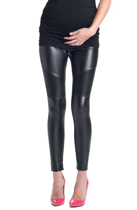 Rockstar Mamacita Maternity Moto Leggings