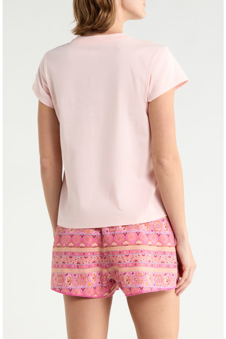 Palm Embroidered T-Shirt, Alternate, color, BLUSH