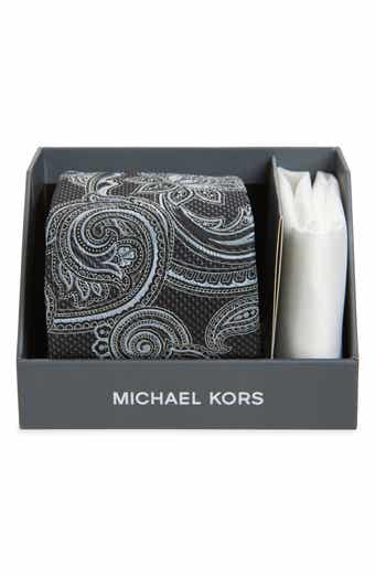 Michael Kors Paisley Tie & Pocket Square Box Set