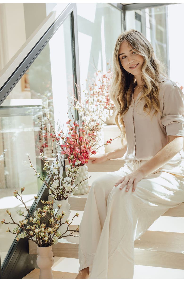 CocoBella Leif Quince Bud Pedestal Arrangement, Alternate, color, 