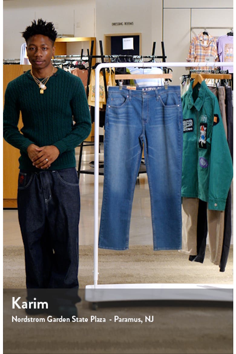 Slim Straight Leg Jeans video