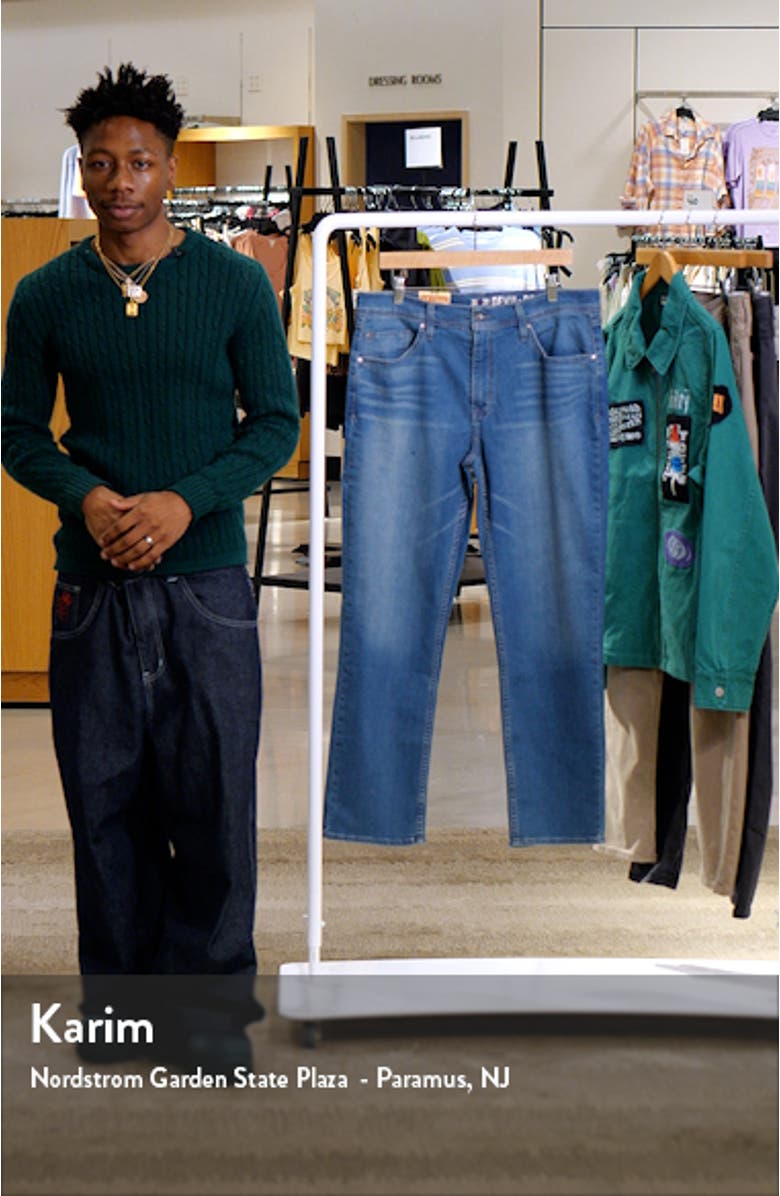 Slim Straight Leg Jeans, sales video thumbnail