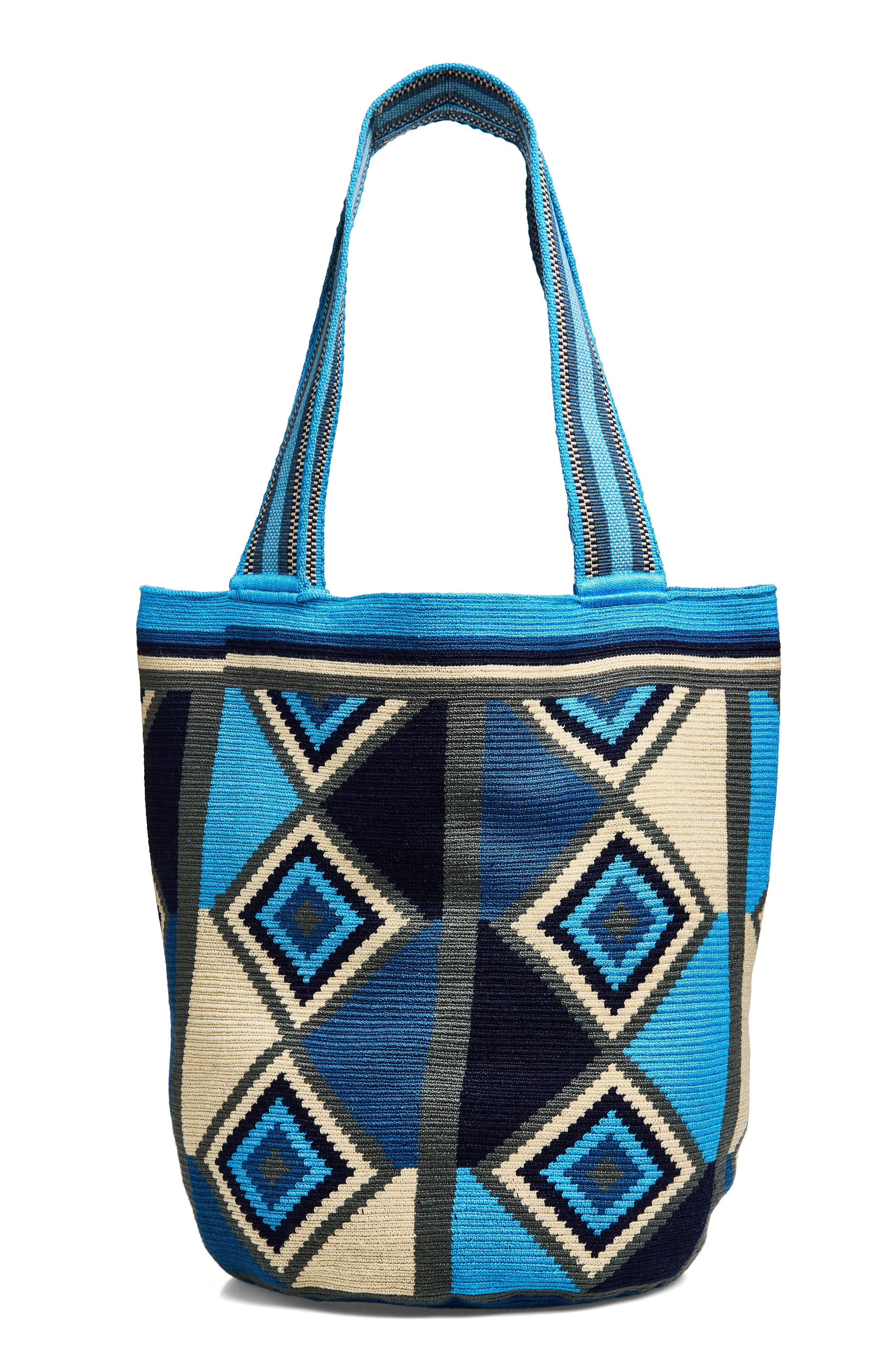 Wayuu Mochila Tote, Main, color, BLUE/ MULTI 899