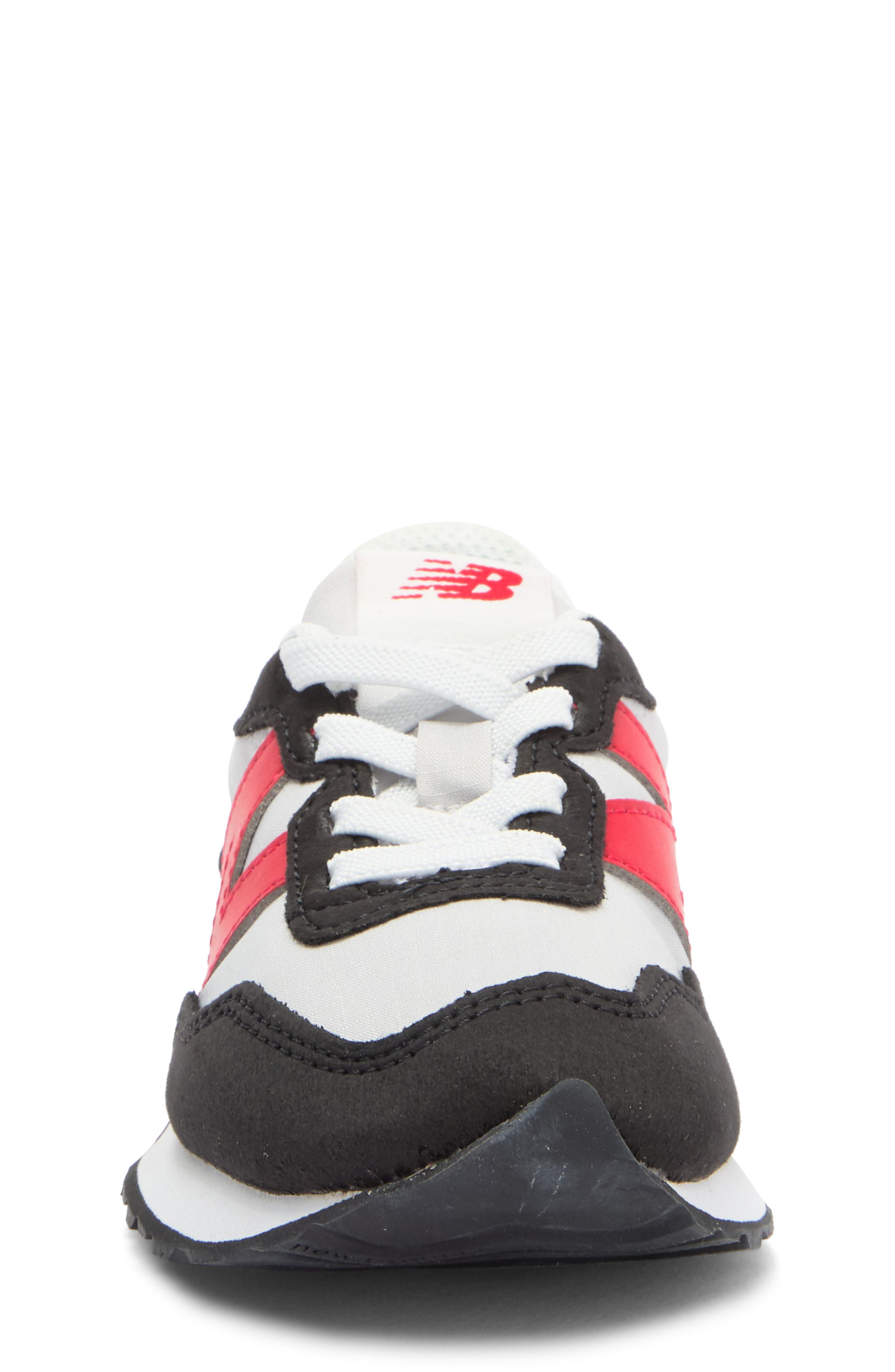 New Balance Kids' 237 Sneaker, Alternate, color, Grey Matter/ True Red