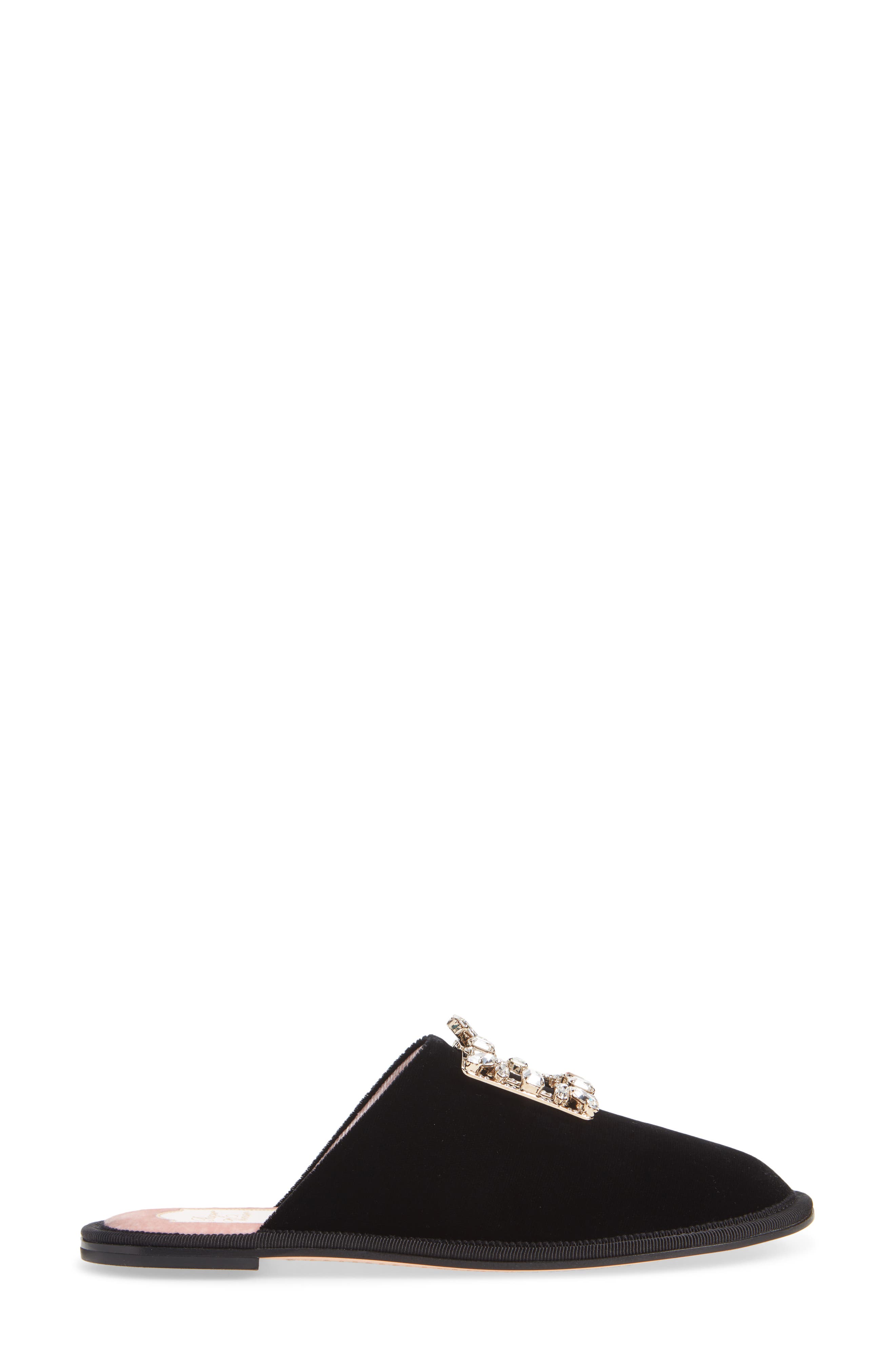 Roger Vivier Hotel Vivier Broche Crystal Buckle Mule, Alternate, color, 