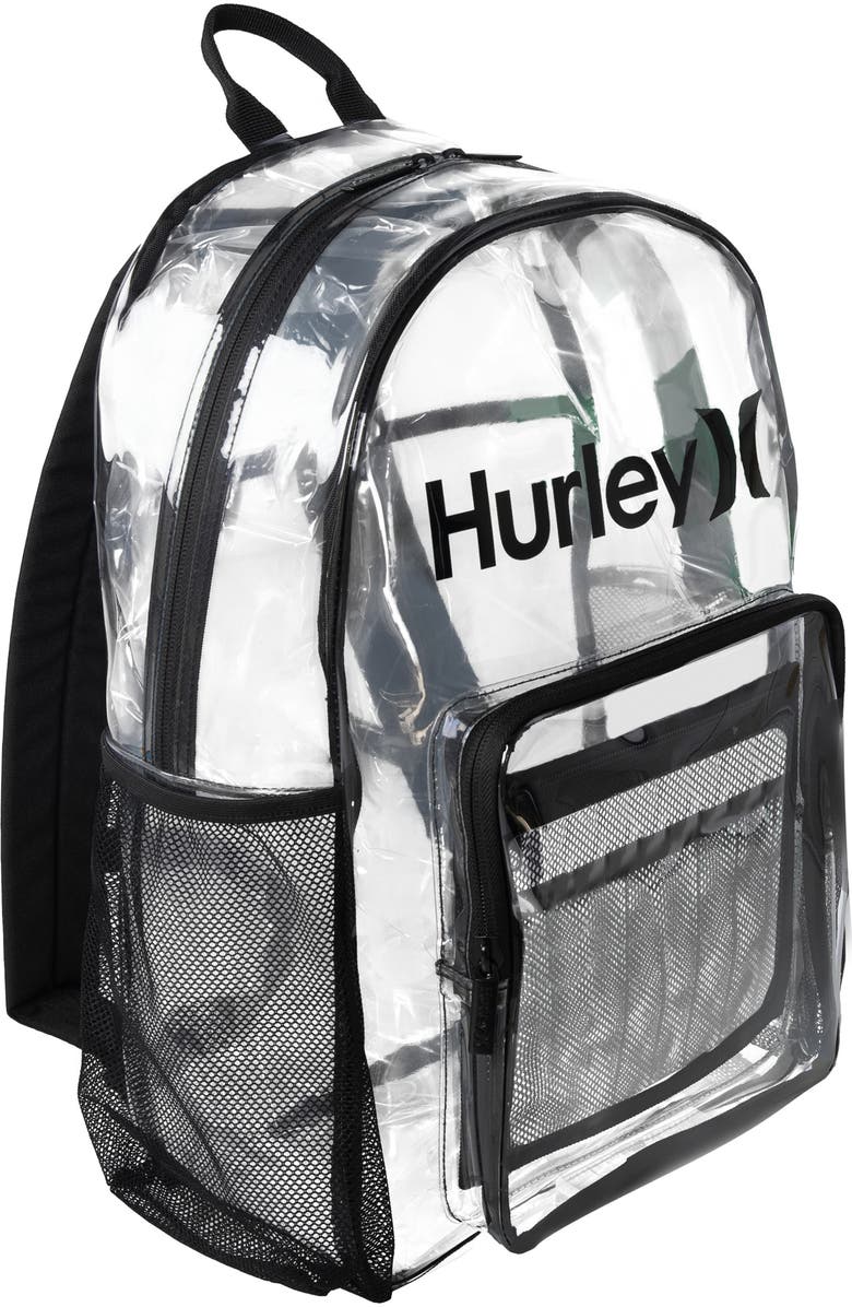 Hurley Kids' Clear Transparent Day Pack, Alternate, color, Clear