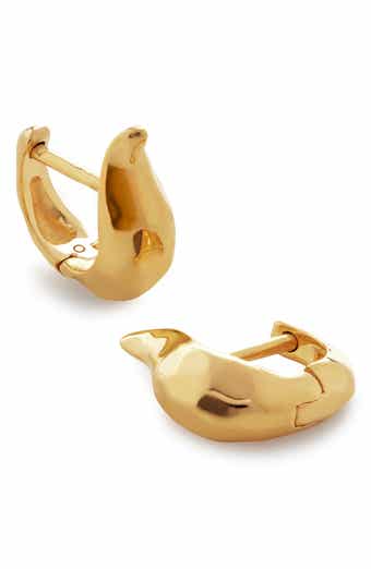 Monica Vinader Deia Lyre Huggie Earrings