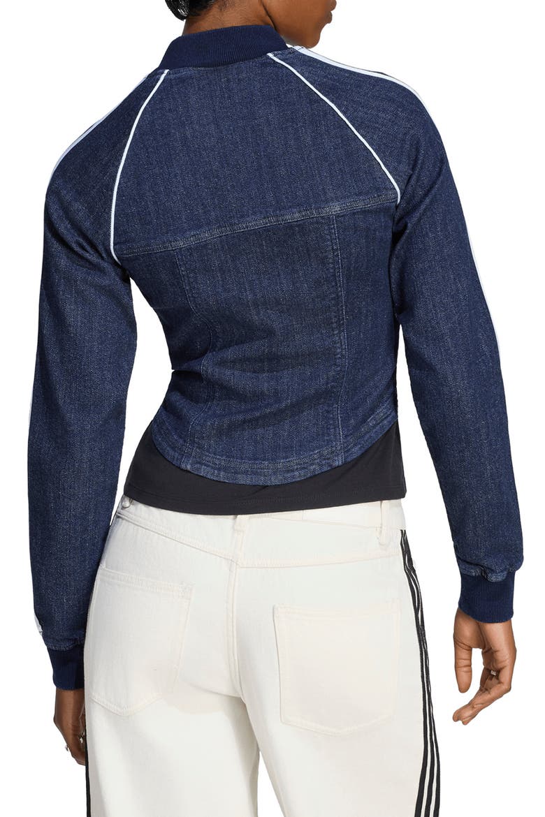 Superstar Corset Track Jacket, Alternate, color, INDIGOWASH