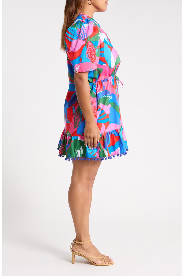 Exene Gerica Floral Shift Dress, Alternate, color, PINK-BLUE-GREEN