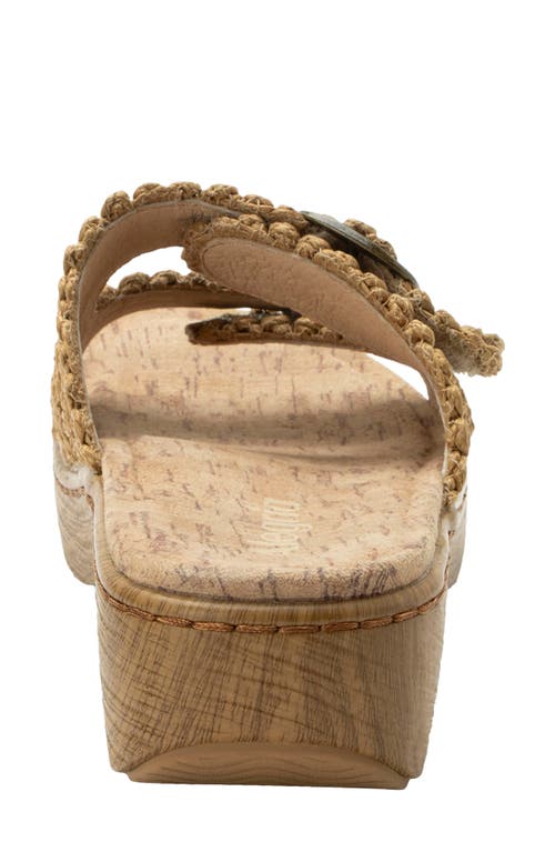 Alegria By Pg Lite Oona Platform Slide Sandal In Brown