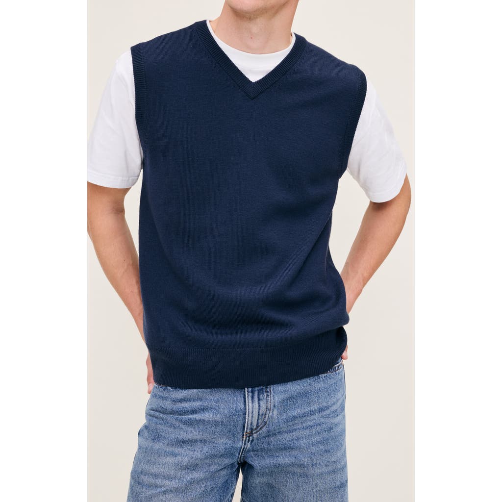 Dl1961 Merino Wool Sweater Vest In Blue