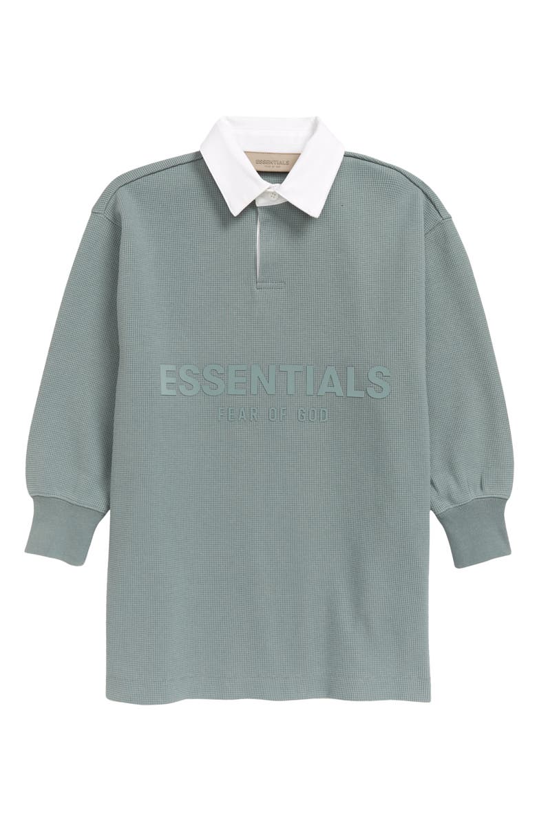 Fear of God Essentials Kids' Longline Rugby Shirt, Main, color, 