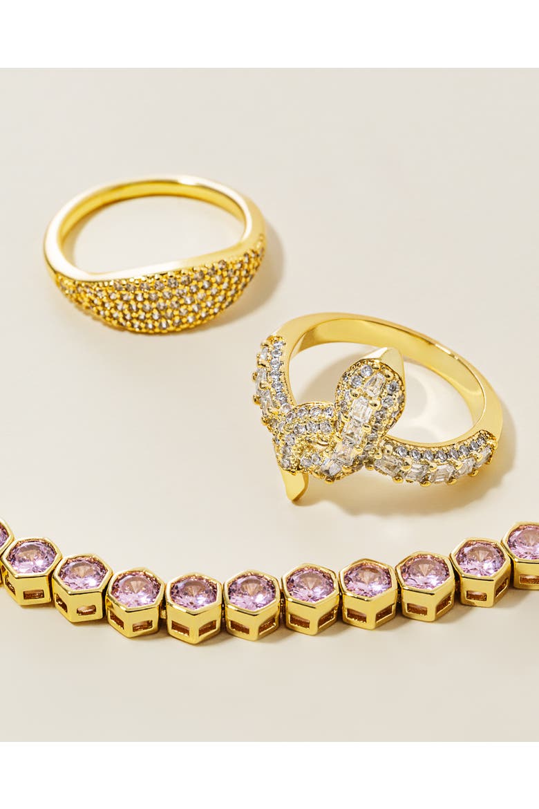 Pave Snake Ring, Alternate, color, Gold