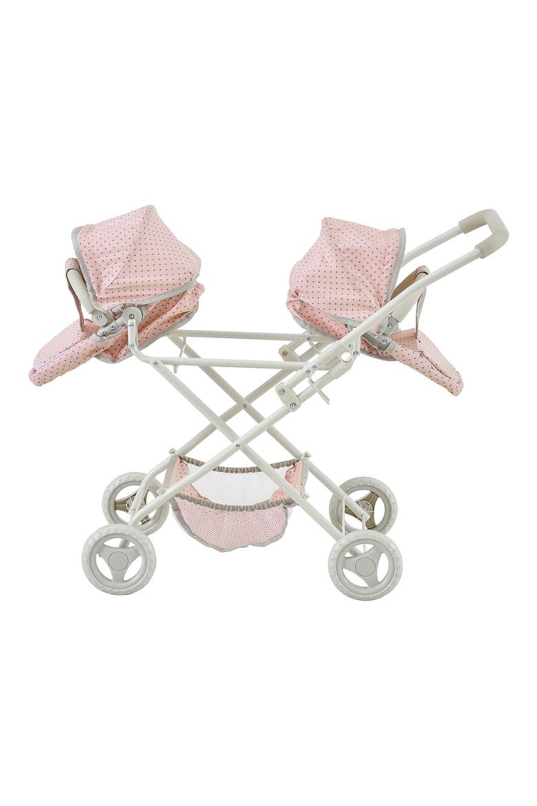 Olivia's Little World Double Bassinet Play Stroller, Alternate, color, PINK