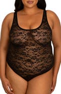 Curvy Couture No-Show Lace Bodysuit