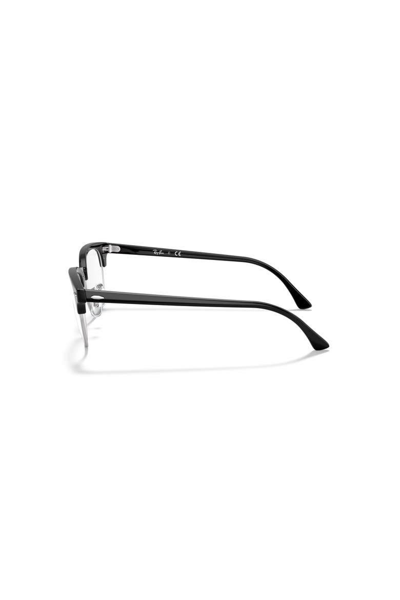 51mm Square optical glasses, Alternate, color, Black