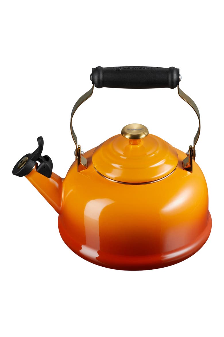 Noël Collection Whistling Tea Kettle, Alternate, color, PERSIMMON