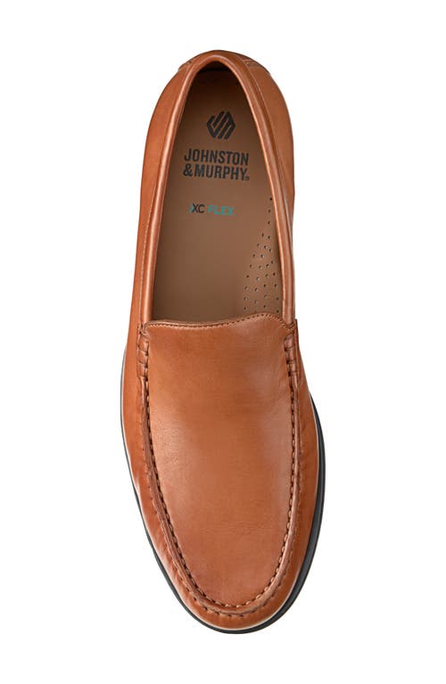 Johnston & Murphy Locklin Venetian Loafer In Cognac Glove Leather