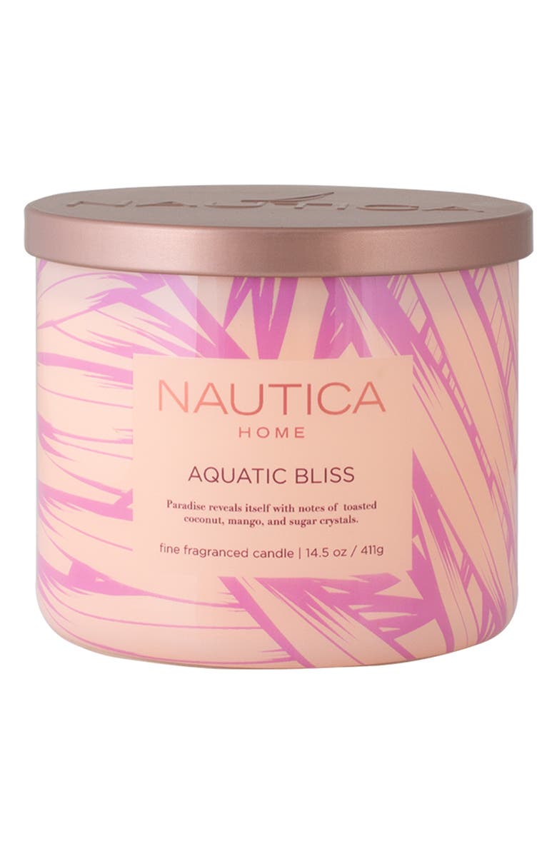 Nautica Aquatic Bliss Candle, Main, color, 