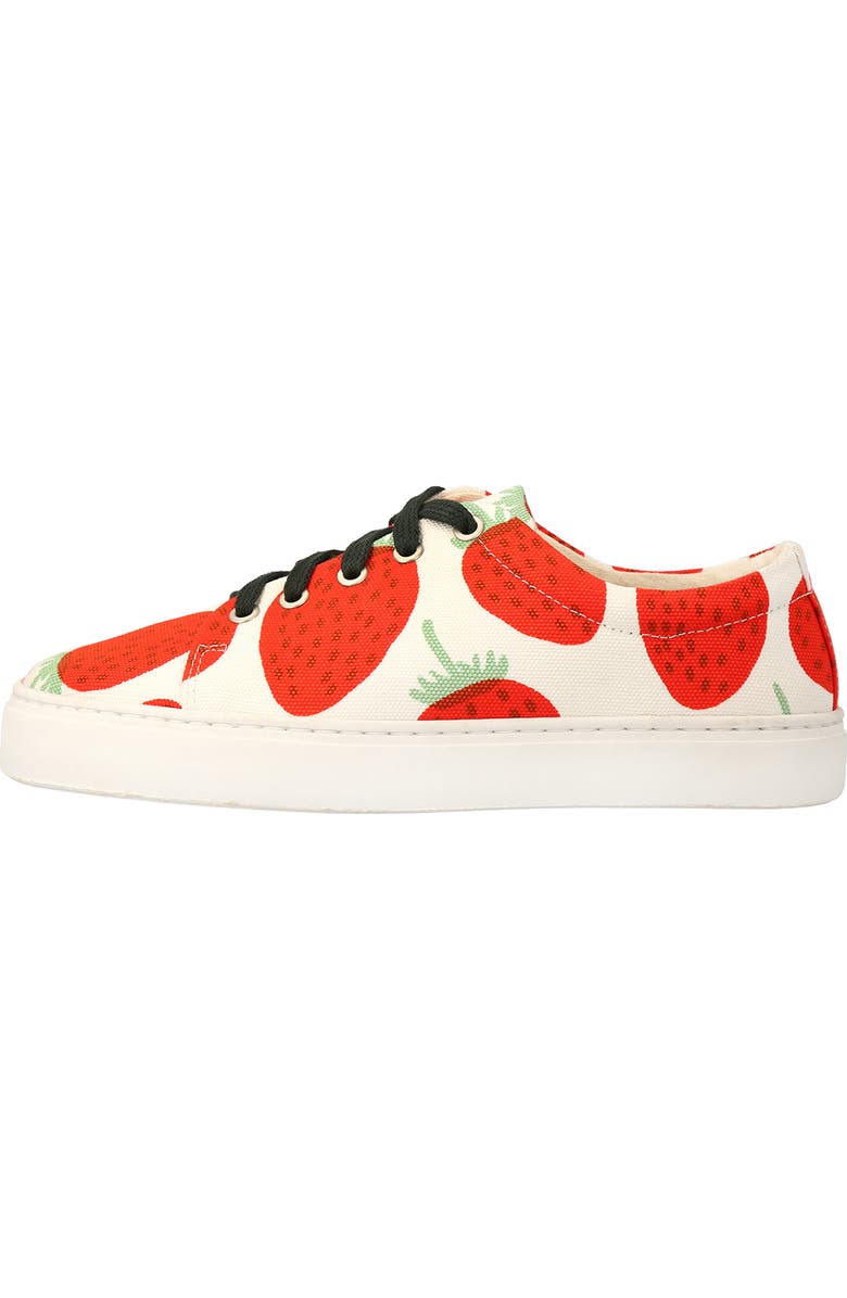 Marimekko Drutha Mansikka Strawberry Print Sneaker, Alternate, color,