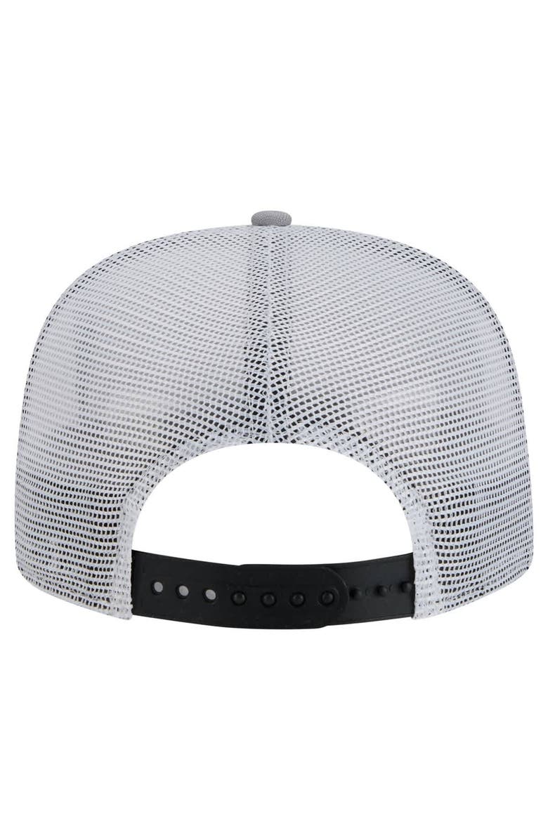 New Era Men's New Era Black/Silver Los Angeles Kings Throwback V-Dye Adjustable Golfer Hat, Alternate, color, Black