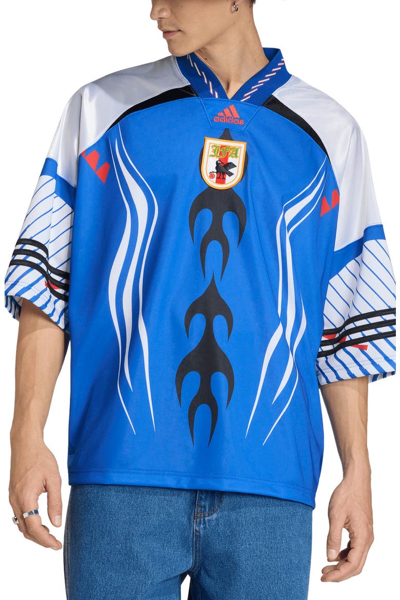 adidas 日本代表 JFA シャツ 青 JFA Japan Oversize Jersey (Men) | Nordstrom