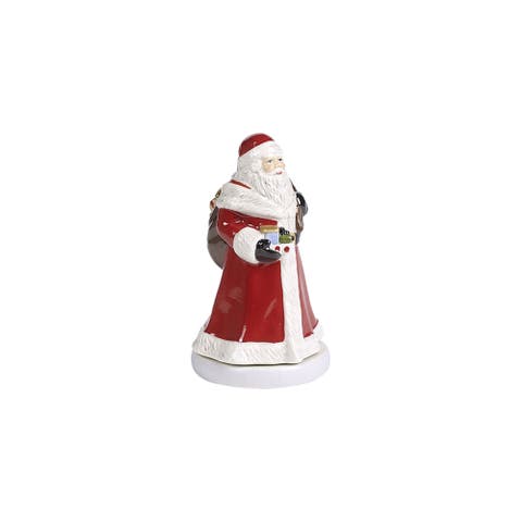 Nostalgic Melody Turning Santa Music Figurine (SC is Coming to Town)