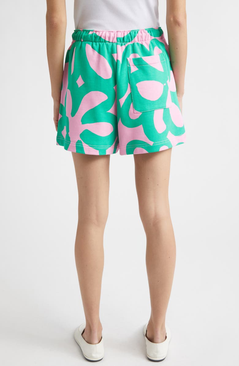 Marimekko Miksaus Jättikukka Kioski Sweat Shorts, Alternate, color, Light Pink Green