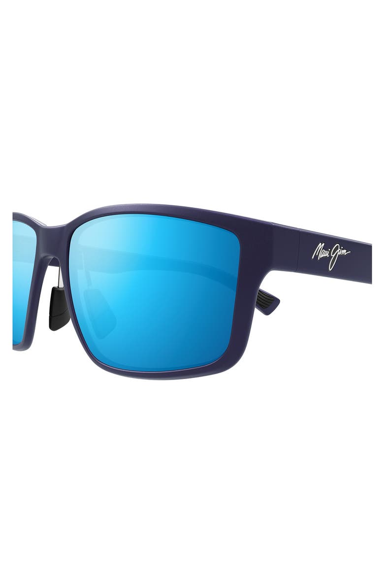 Walewaha 55mm PolarizedPlus2® Rectangular Sunglasses, Alternate, color, BLUE