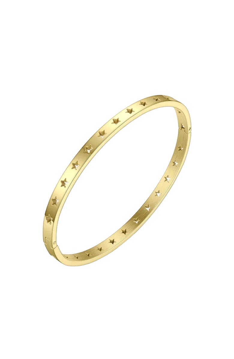 Mazin Jewels Star Bangle, Main, color, Gold