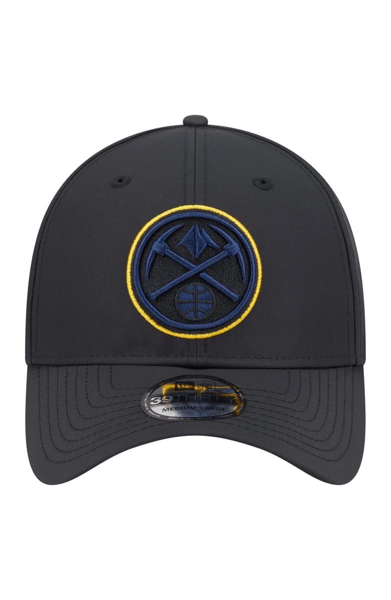 New Era Men's New Era Black Denver Nuggets Night 39THIRTY Flex Hat, Alternate, color, Black