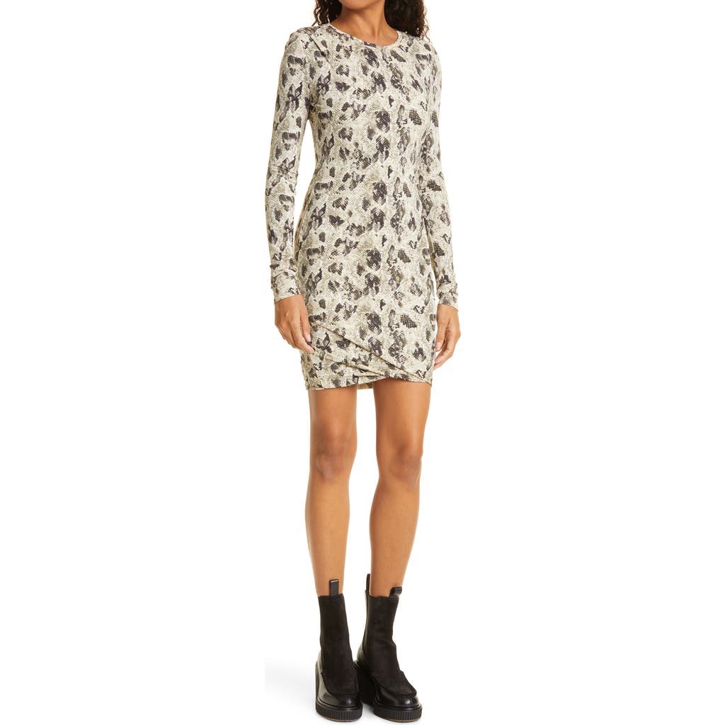 Rag & Bone Poppy Draped Mini Dress In Multi