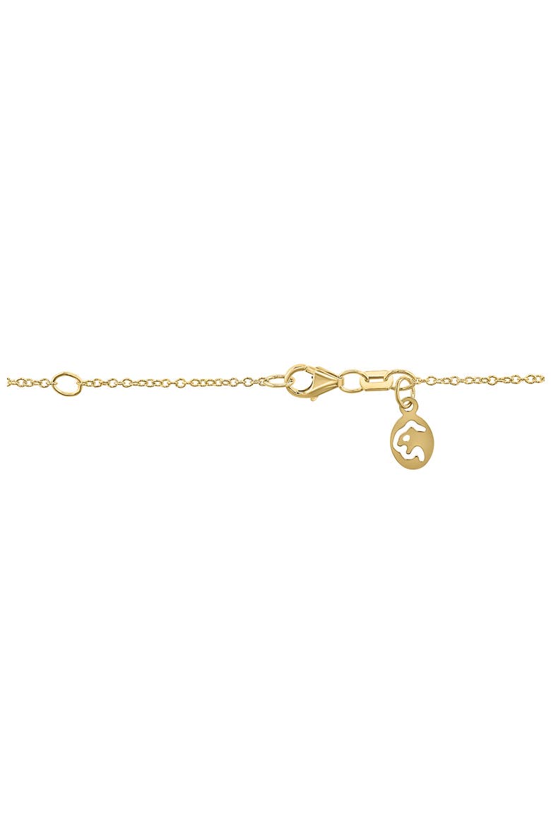 14K Yellow Gold Diamond Onyx Bumble Bee Pendant Necklace, Alternate, color, 14K Gold