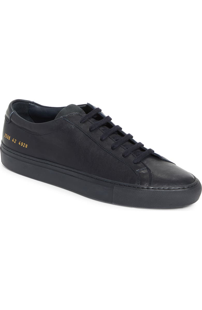 Common Projects Achilles Premium Sneaker, Main, color, Navy
