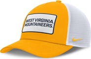Nike Men's Nike Gold/White West Virginia Mountaineers 2025 On-Field Rise Patch Trucker Adjustable Hat